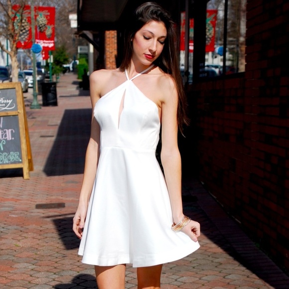 Phoebeoates Dresses & Skirts - Off White Fit and Flare Dress